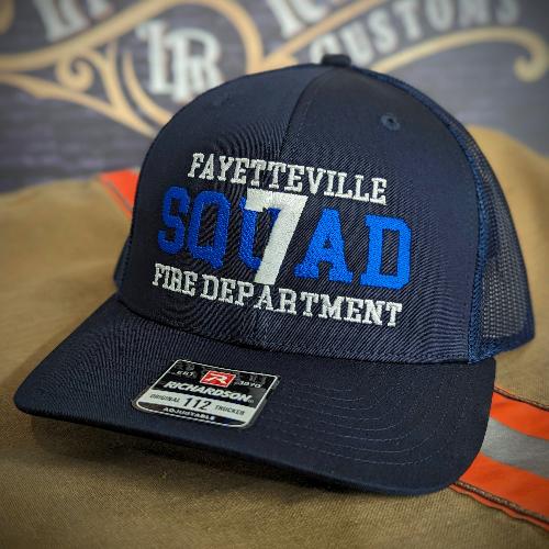 Firefighter hat, Custom Richardson fire department hat, first responder hats, firefighter leather patch hats, Custom firefighter hats, fireman gifts, Fire shield hat Thin red line hats, Custom fire department hats, leather head, custom embroidered hats, fire department hats