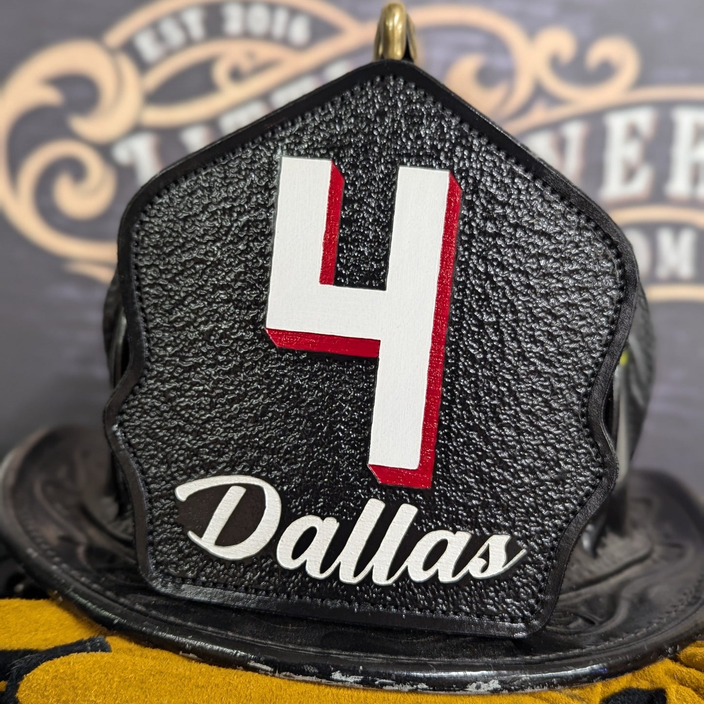 leather firefighter helmet shield – strong and personalized for shift gear