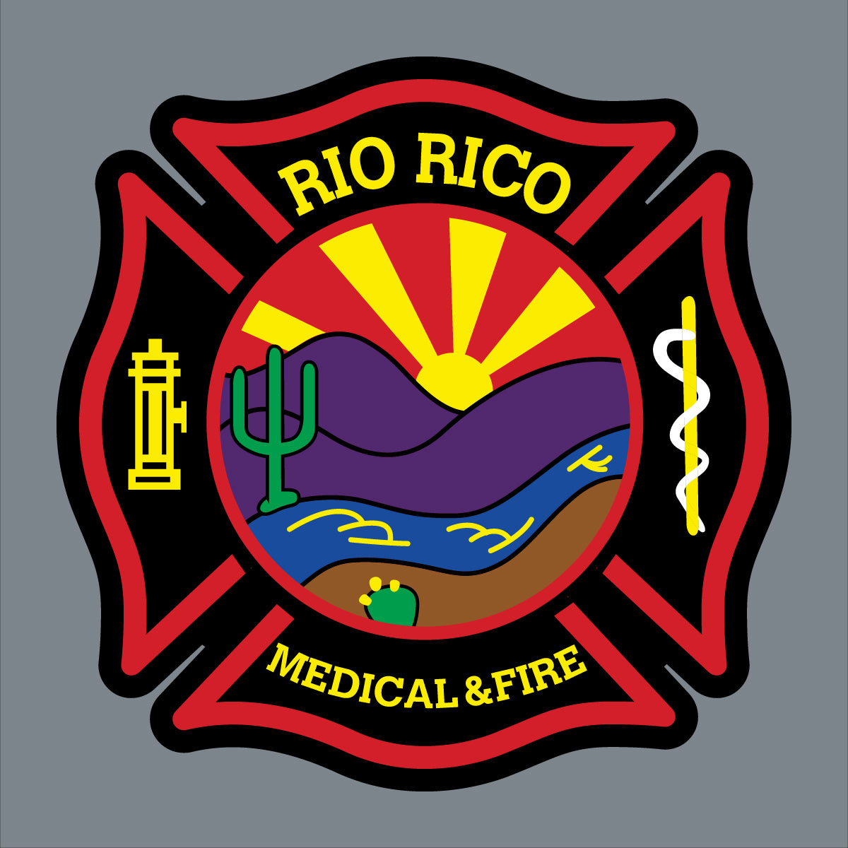 Custom firefighter hats with leather patch on Richardson 112 for your fire department