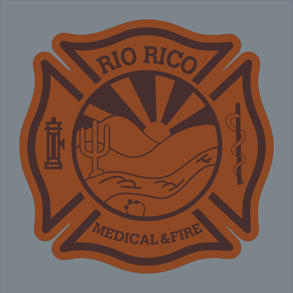 Custom firefighter hats with leather patch on Richardson 112 for your fire department