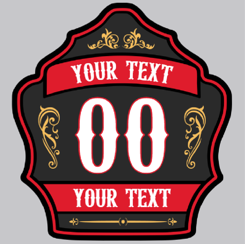 detailed firefighter helmet shield showing clean leather work