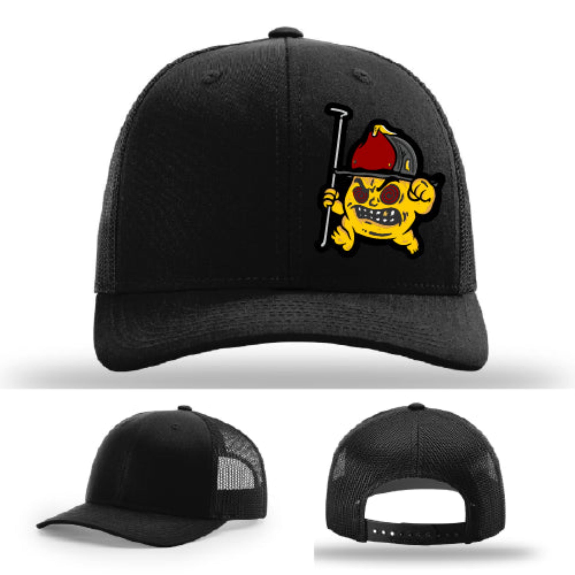 Firefighter apparel Richardson hat Backdraft Bastard style with curved bill and patch