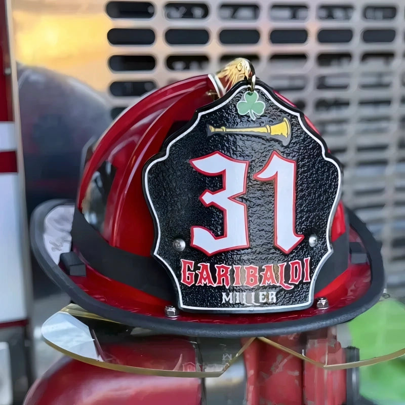 Classic custom helmet shield leather front crafted tough