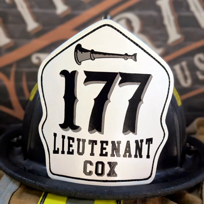 Classic custom helmet shield strong firefighter profile