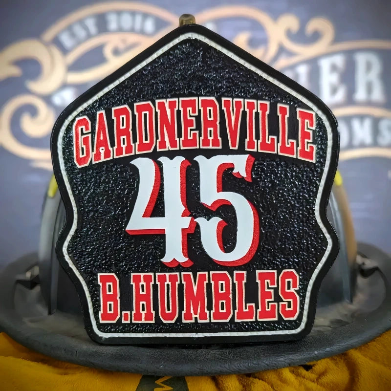 Classic custom helmet shield for display or duty