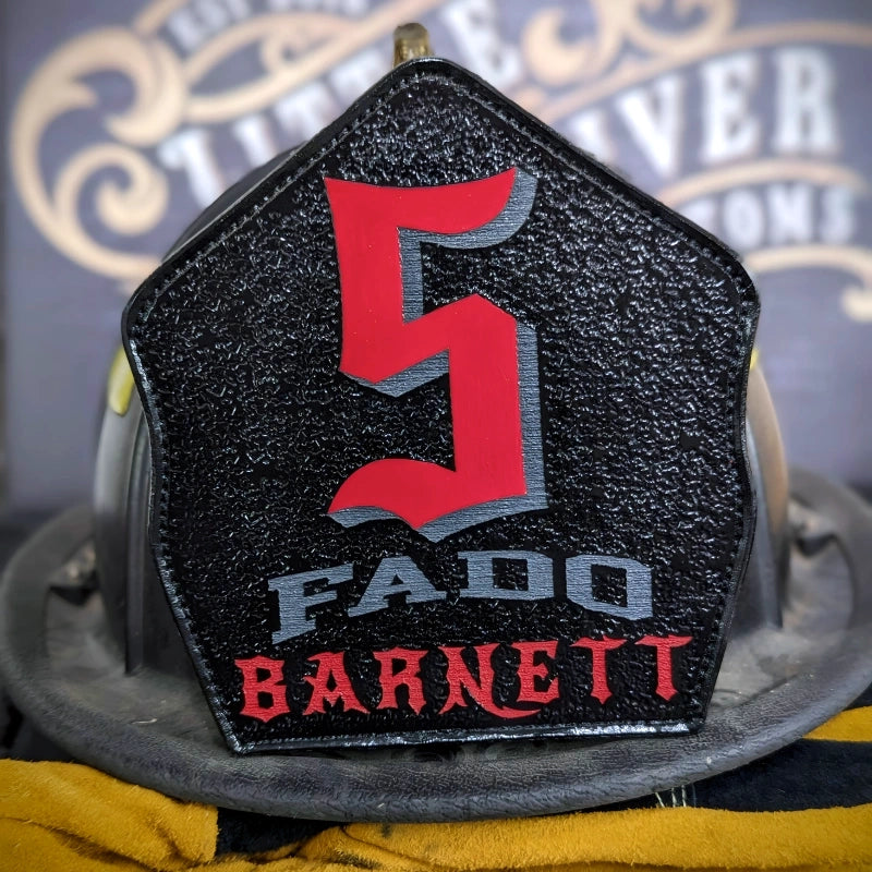 Firehouse tradition classic custom helmet shield leather