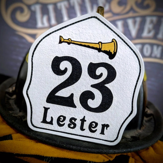 Classic custom helmet shield leather front