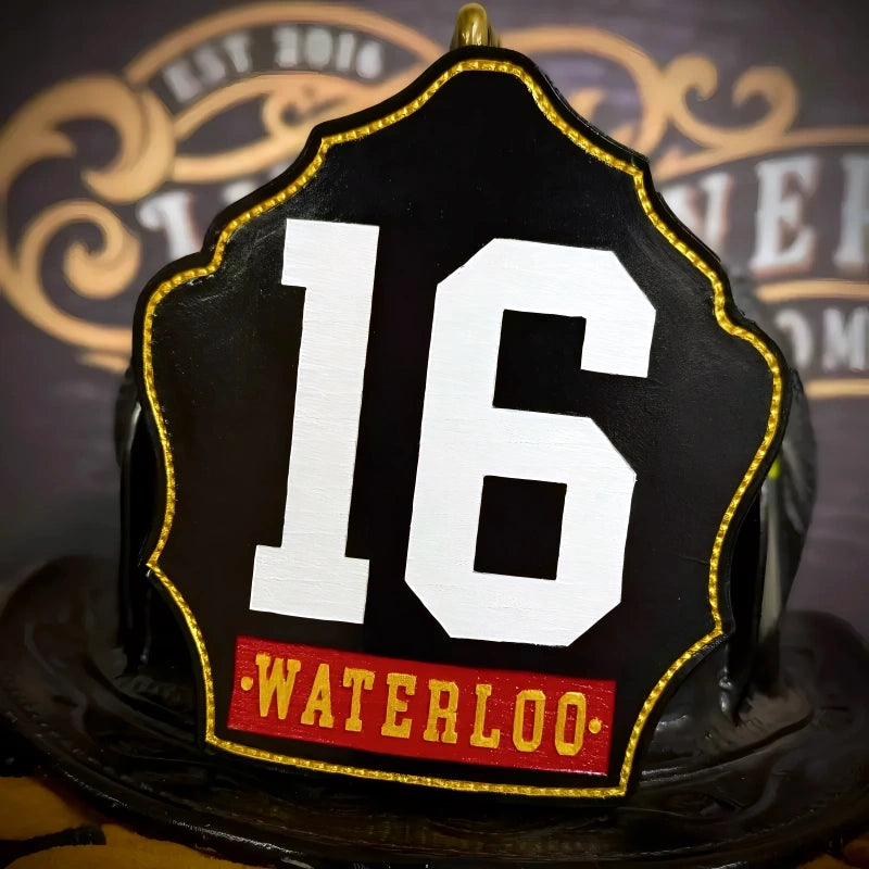 Company Shield firefighter helmet shield clean layout
