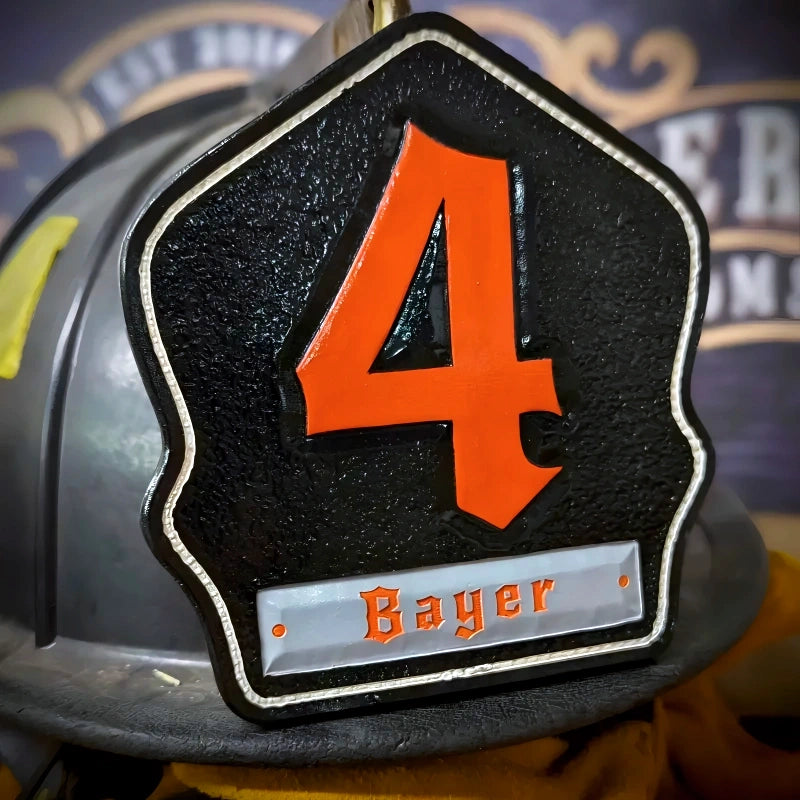 Company Shield firefighter helmet shield with traditional style