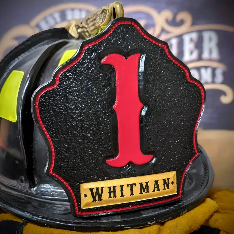 Custom Company Shield firefighter helmet shield clarity design