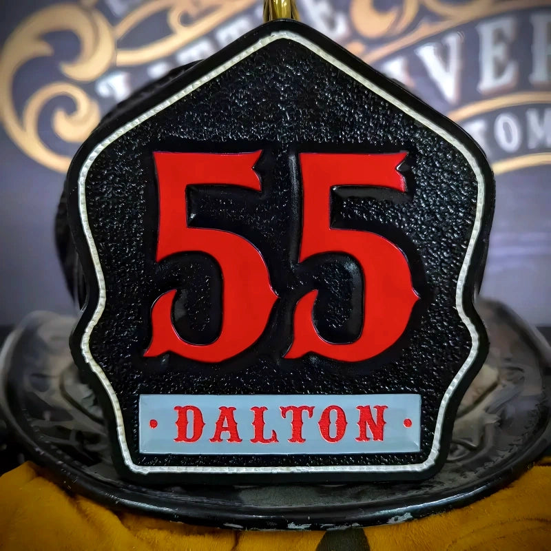 Company Shield firefighter helmet shield firehouse tradition