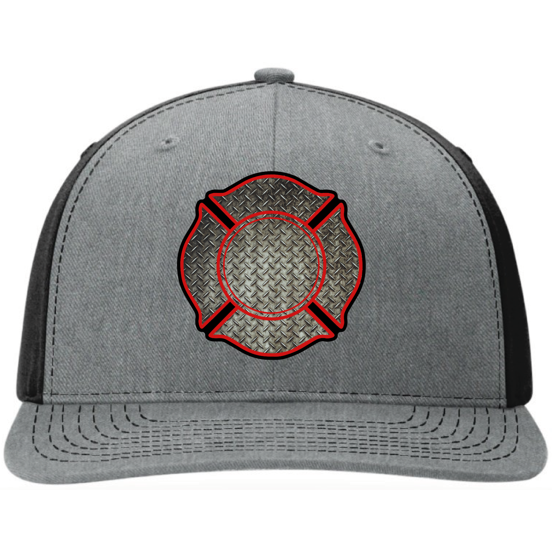 Custom leather patch hat with business branding