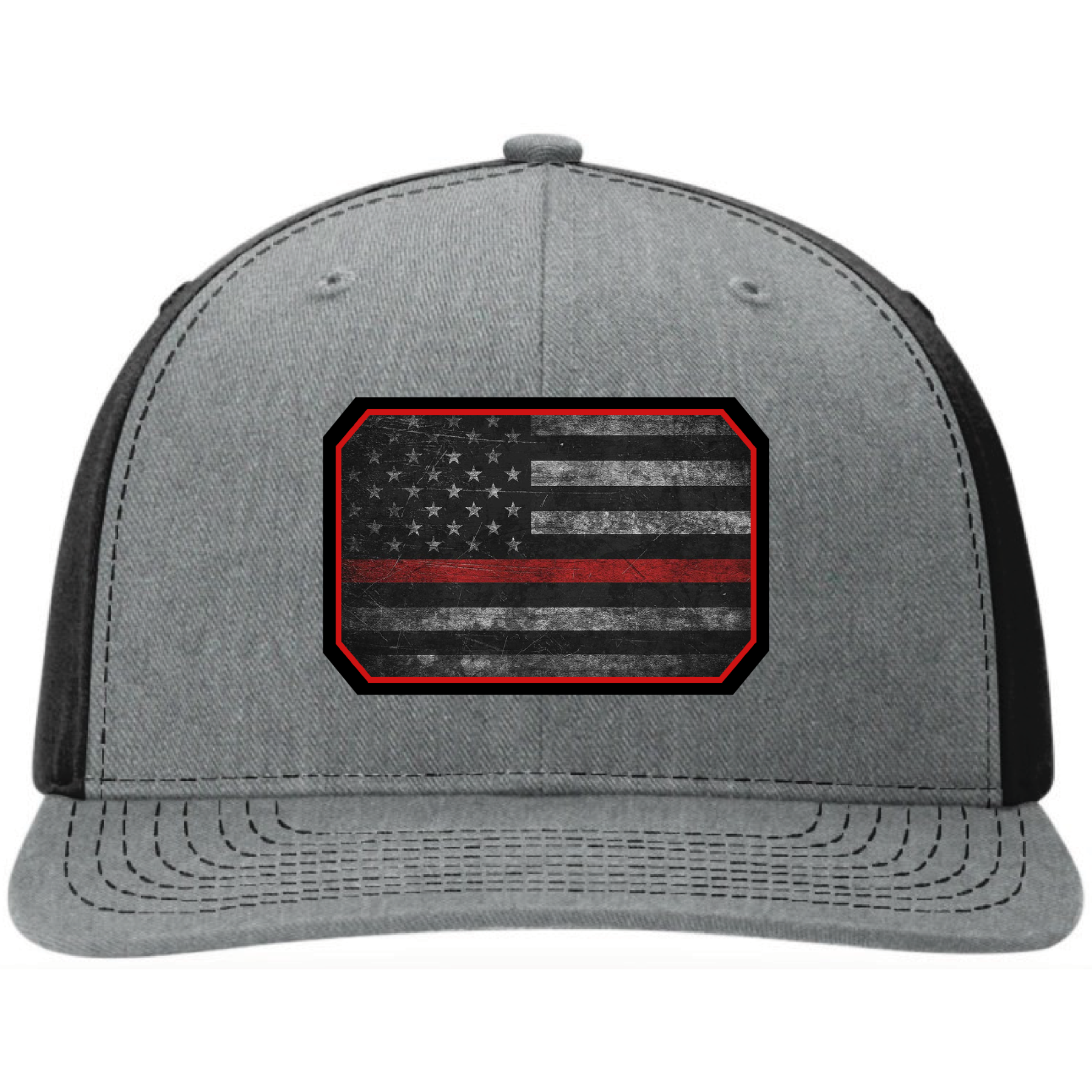 Full color leather patch hat with custom design upload
