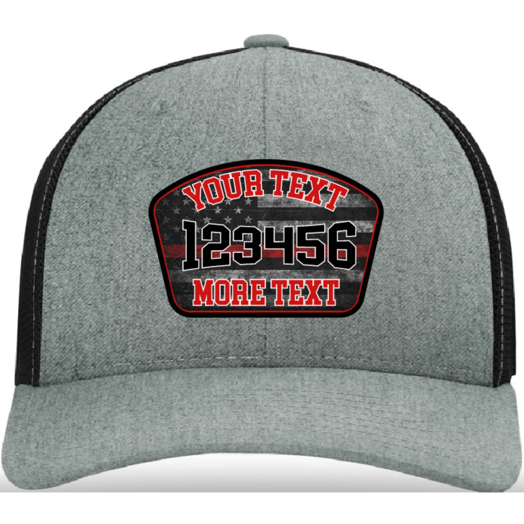 Custom state design leather patch hat with full color background