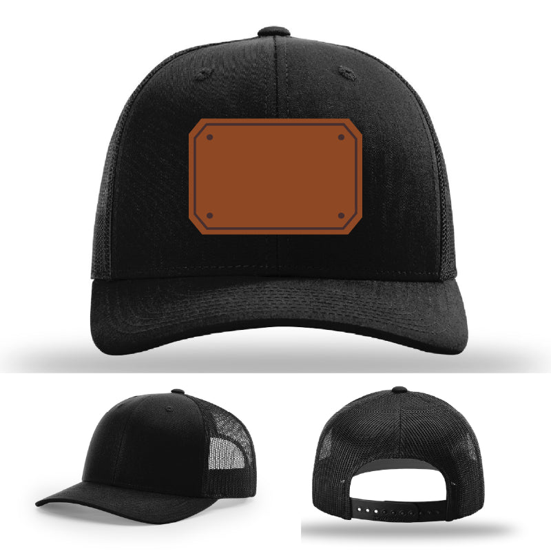 Custom EMS hat variant with bold leather patch detail