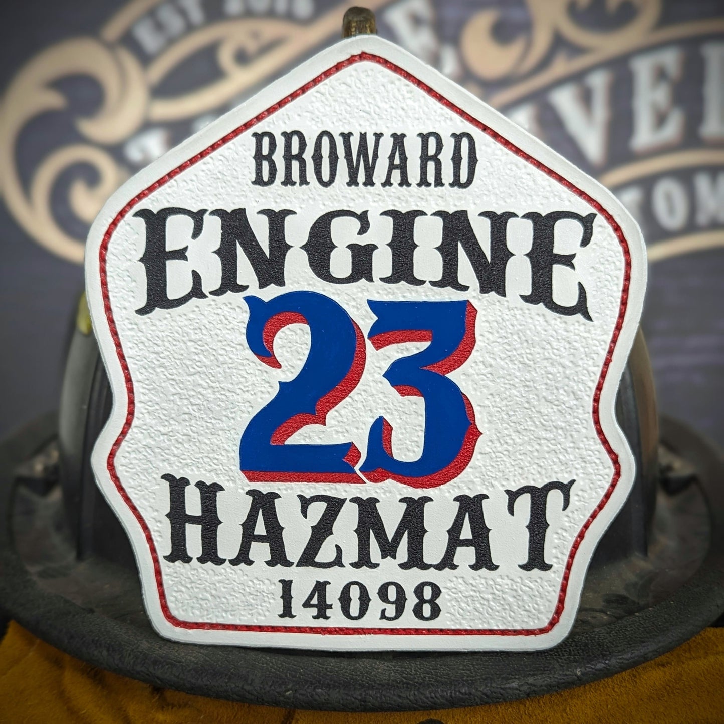 personalized helmet shield – customized for department and role