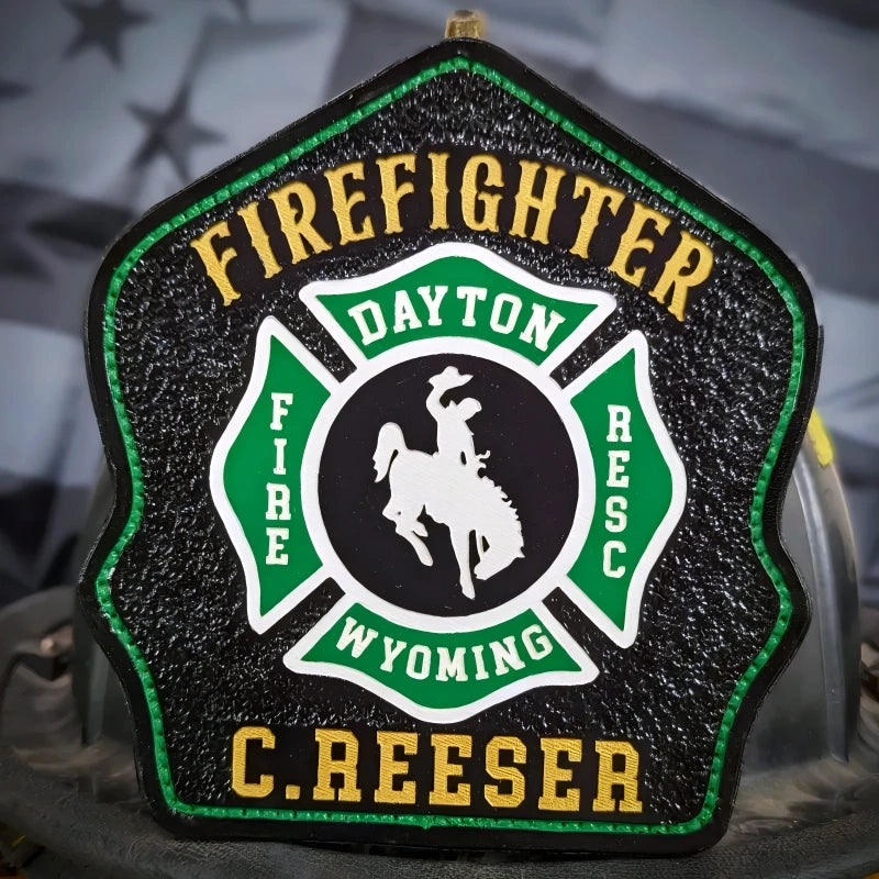 Maltese firefighter helmet shield for fire departments