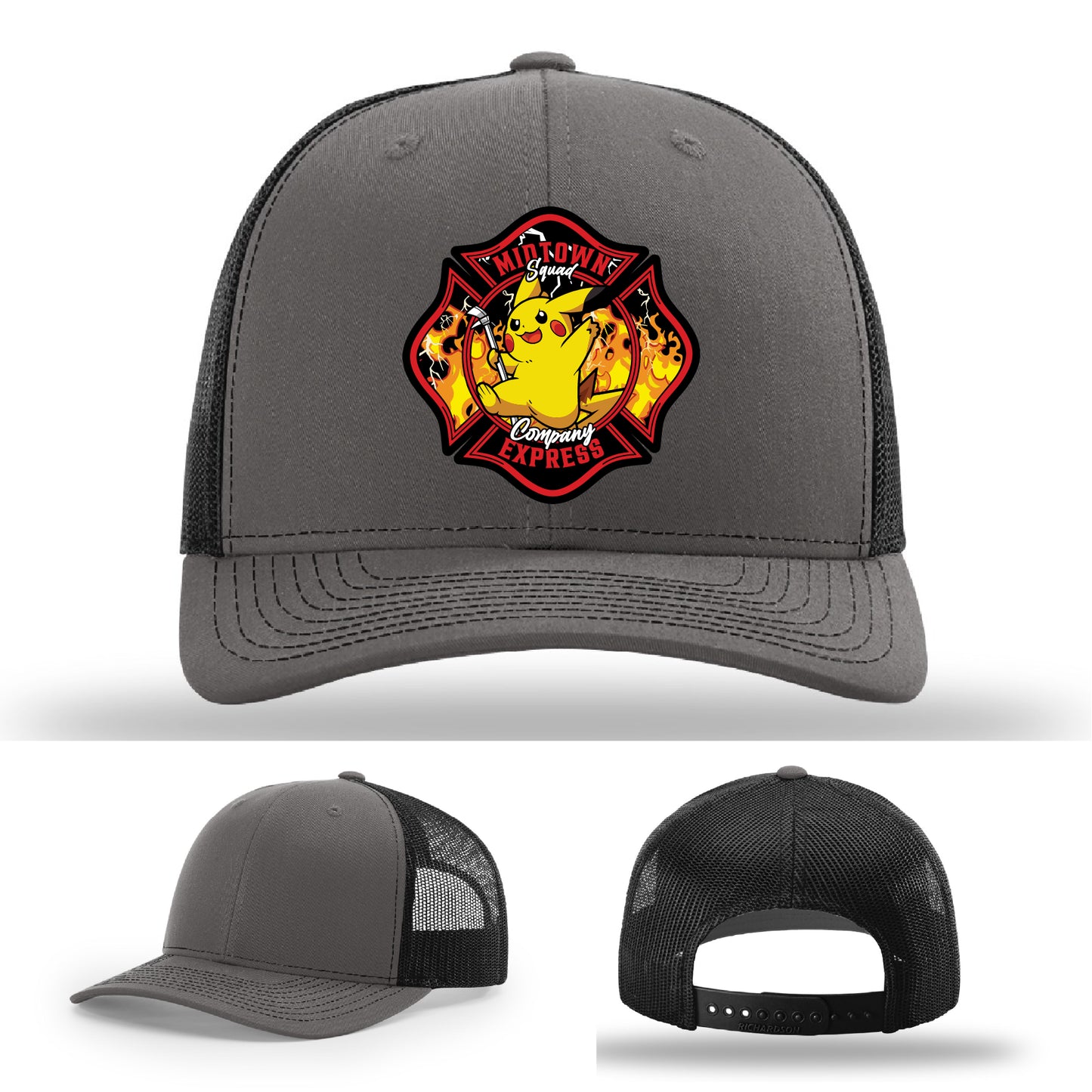 Custom Midtown Express NJ firefighter hat with station pride