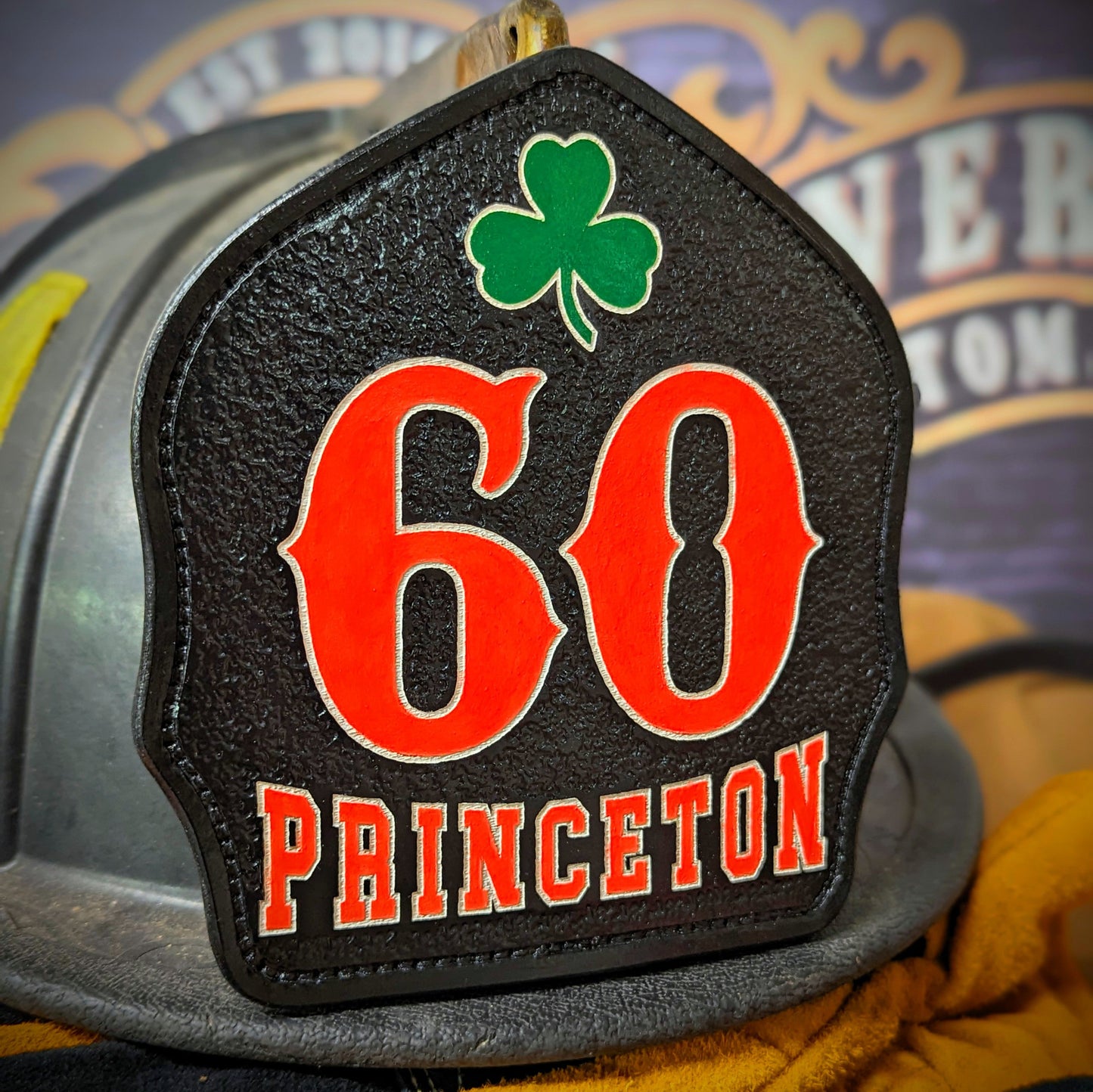fire department front shield – crafted for team unity