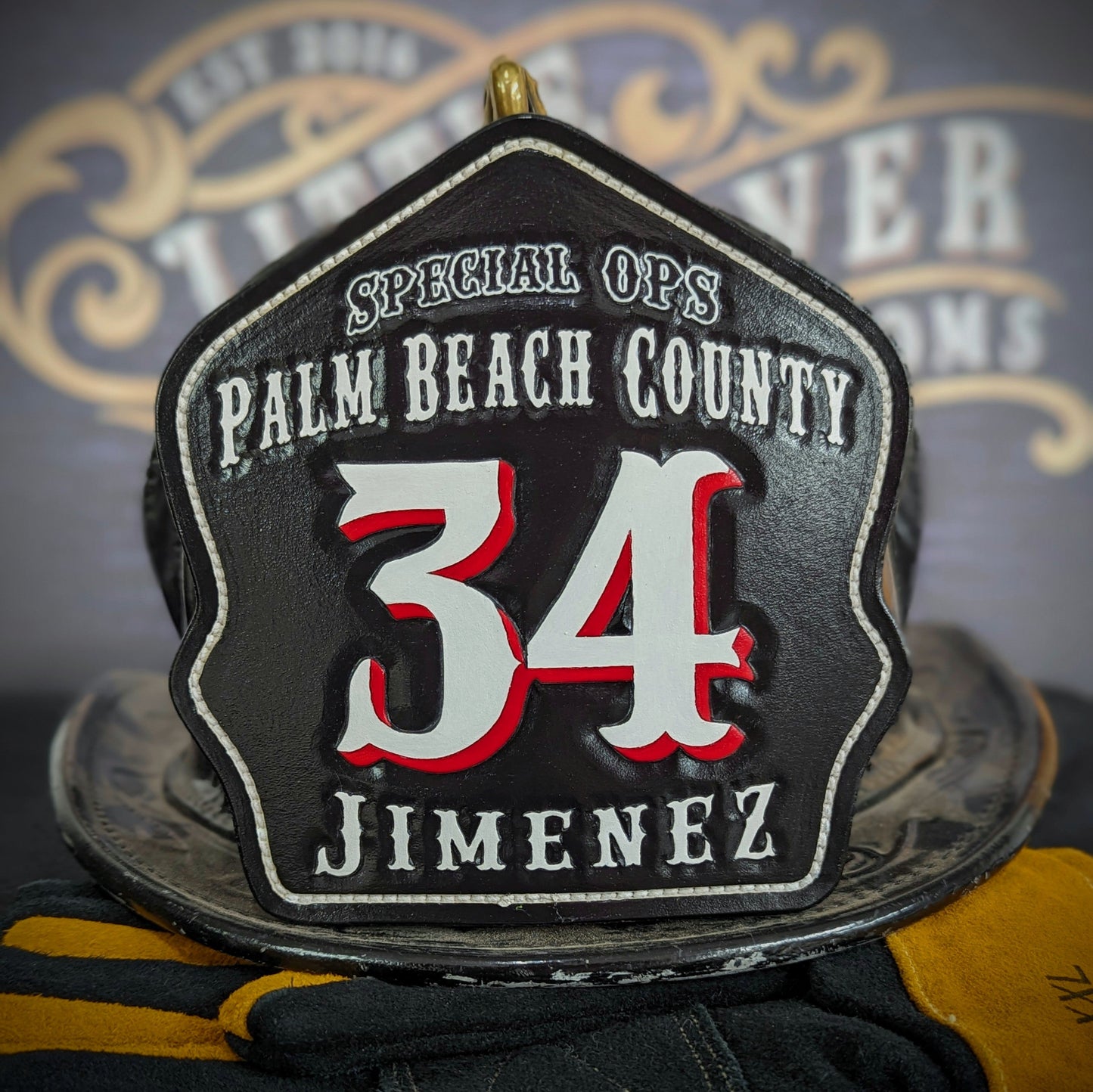 firefighter helmet shield – custom built for visibility and tradition