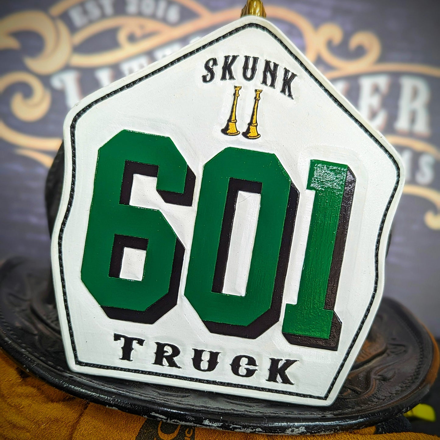 leather helmet shield – built to represent your firehouse legacy