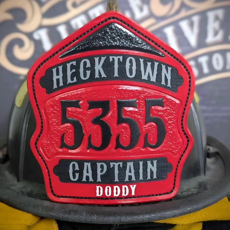 Custom Renegade firefighter helmet shield firehouse ready