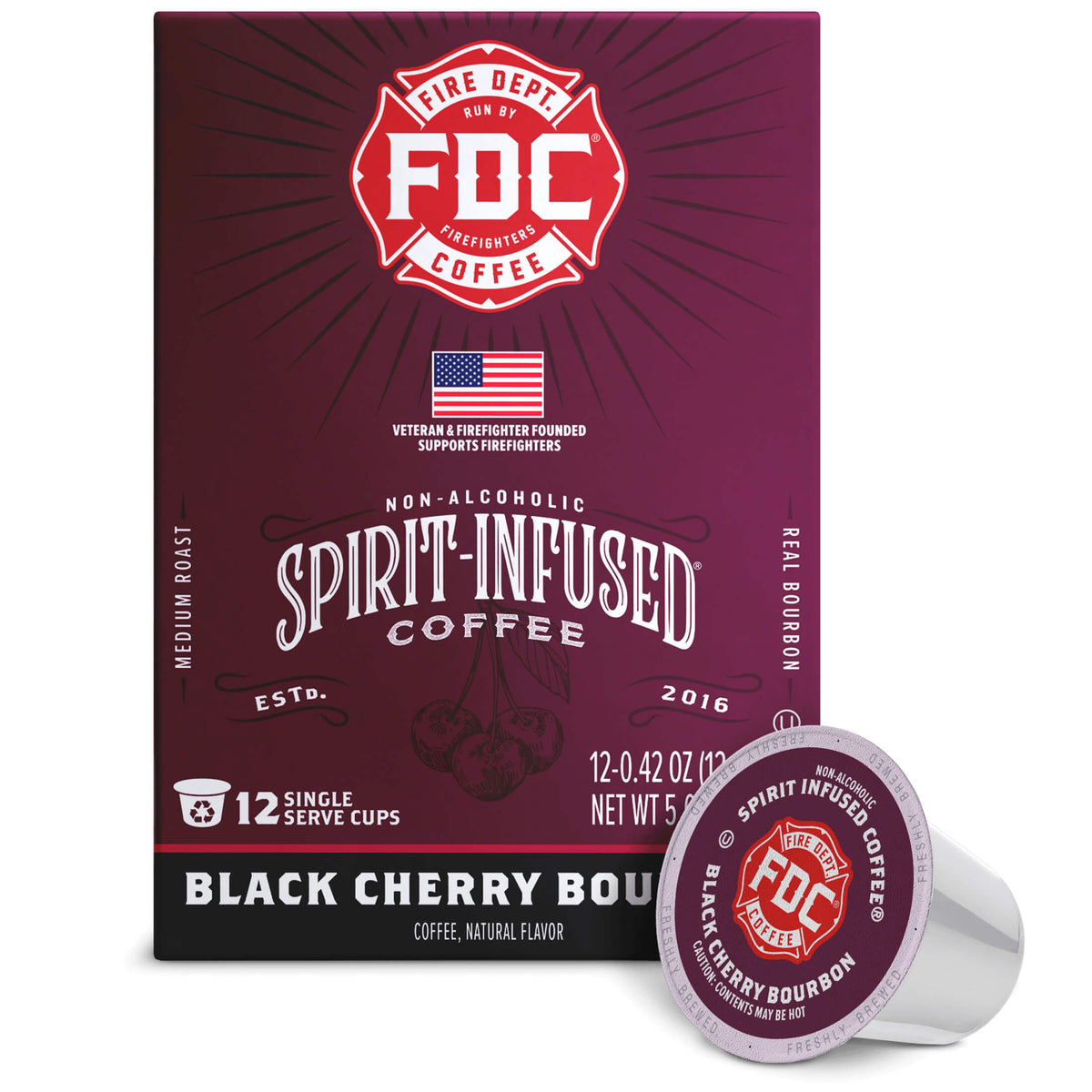 Black Cherry Bourbon Infused Coffee Pods