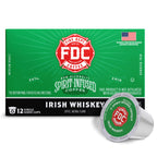 Irish Whiskey Infused Coffee Pods horizontal box with a single pod, front view