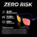 Nado Sunset manufacturer graphic with a 30 day guarantee and customer review