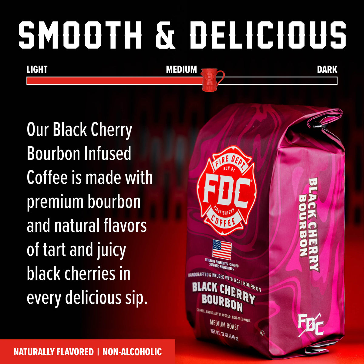 Black Cherry Bourbon Infused Coffee