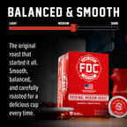 Original Medium Roast Coffee Pods box and pod with a flavor guide