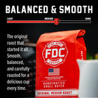 Original Medium Roast Coffee bag with roast level and flavor guide