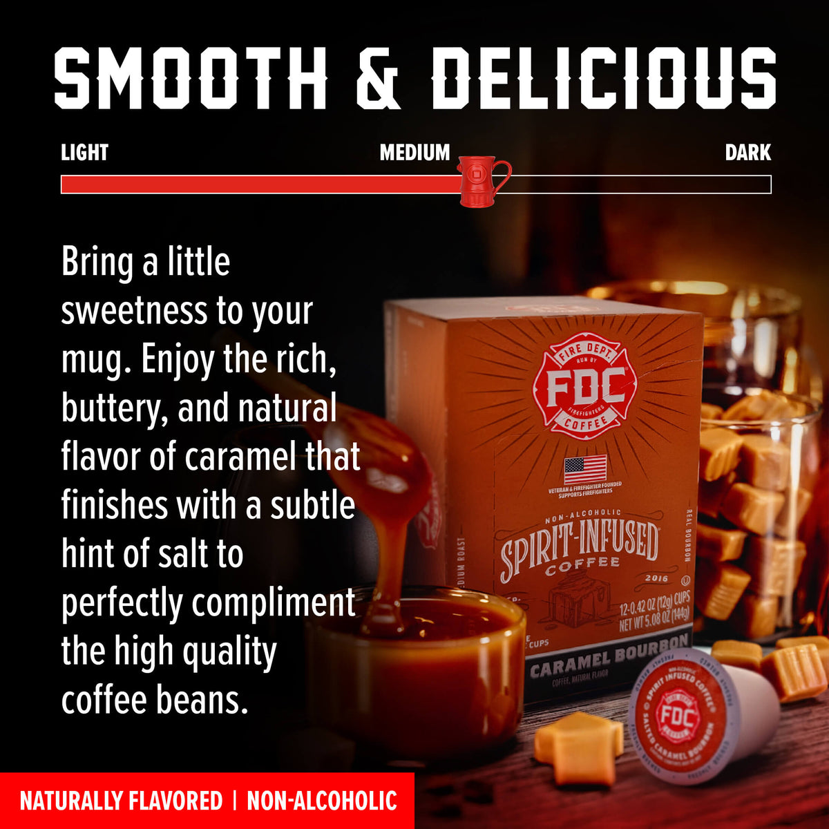 Salted Caramel Bourbon Infused Coffee Pods