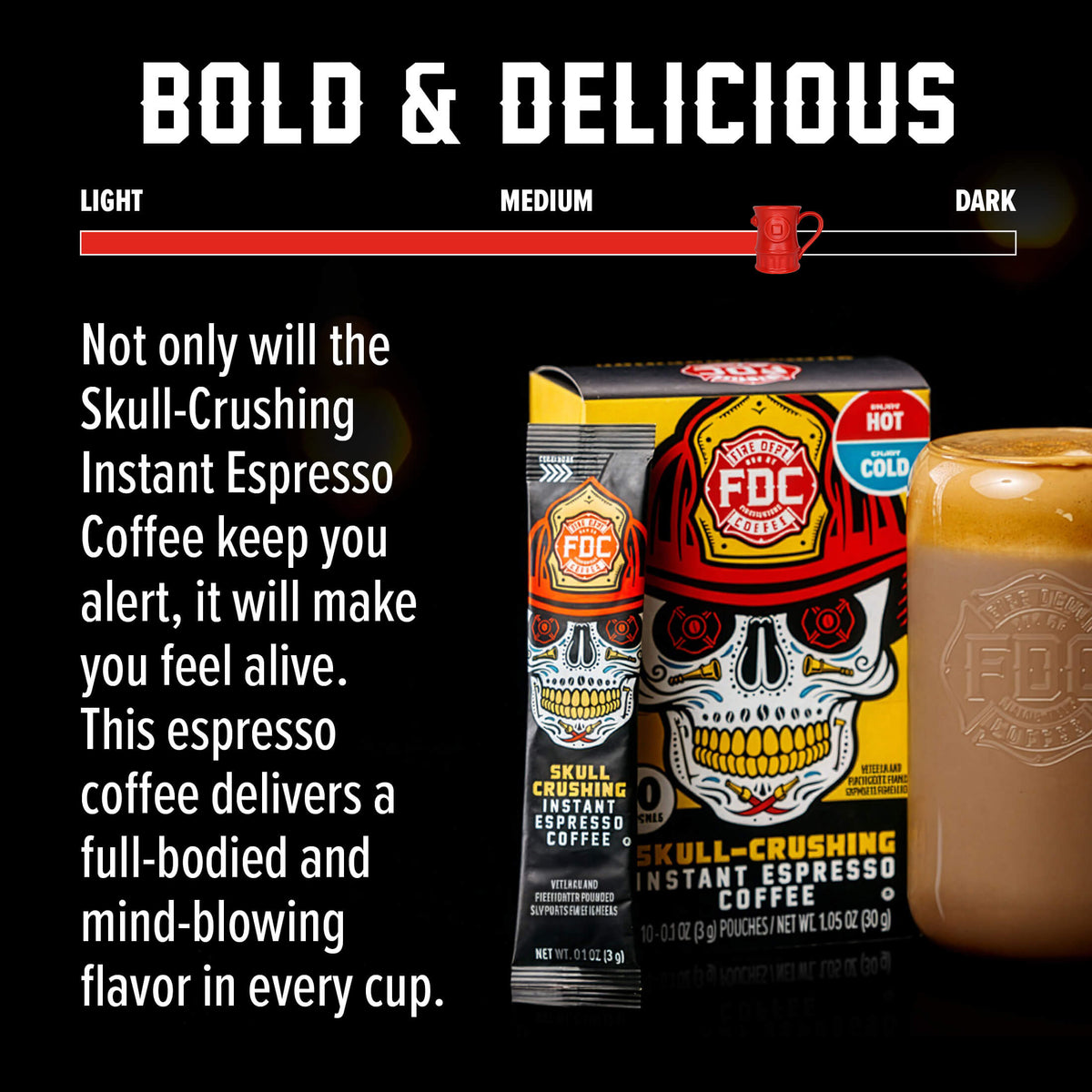 Skull Crushing Instant Espresso Coffee