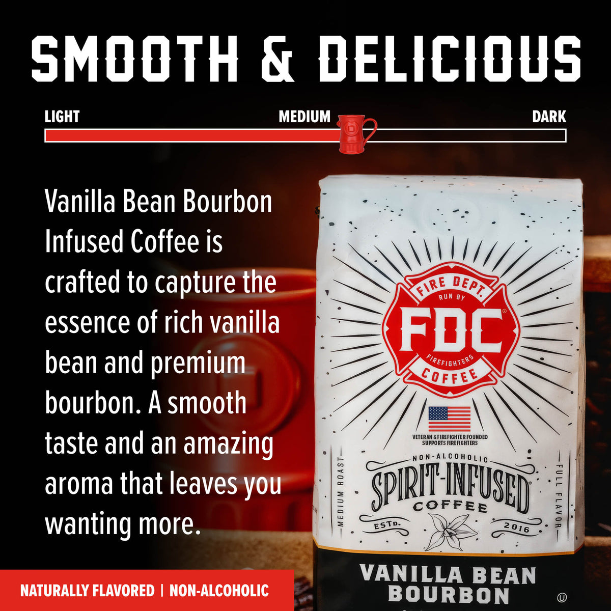 Vanilla Bean Bourbon Infused Coffee