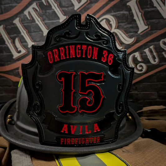 Smoke Eater Leather Firefighter Helmet Shield