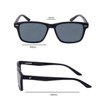 Frontline Optics Loma sunglasses frame measurements diagram