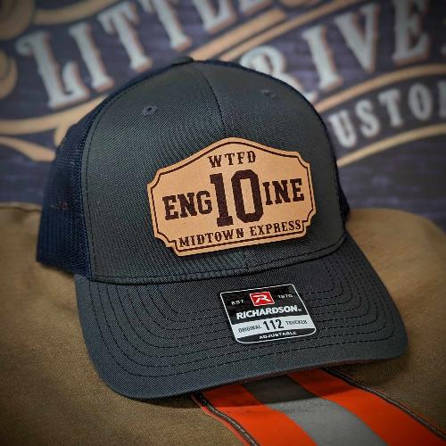 Custom Richardson hats, custom firefighter hat, first responder hats, custom leather patch hats, Custom firefighter hats, fireman gifts, Fire shield hat, Thin red line hats, Custom fire department hats, leather head, fire fighter hat, fireman hats