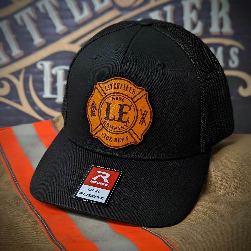 Custom Richardson hats, custom firefighter hat, first responder hats, custom leather patch hats, Custom firefighter hats, fireman gifts, Fire shield hat, Thin red line hats, Custom fire department hats, leather head, fire fighter hat, fireman hats