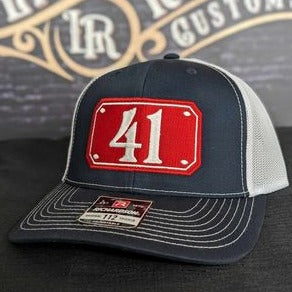 Firefighter hat, Custom Richardson fire department hat, first responder hats, firefighter leather patch hats, Custom firefighter hats, fireman gifts, Fire shield hat Thin red line hats, Custom fire department hats, leather head, custom embroidered hats, fire department hats