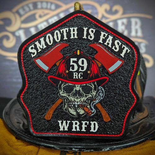 Custom Helmet Shield, Flag Helmet Shields, Firefighter Helmet Shield, Red Line Helmet Shield, Leather Fire Shields, Fire Helmet Fronts, Leather Fire Shields, Custom Leather Shields, Leather Helmet Fronts, Custom Leather Front, GB Shields