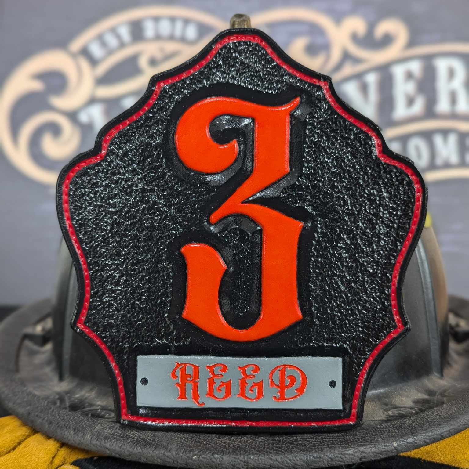 Custom Helmet Shield, Flag Helmet Shields, Firefighter Helmet Shield, Red Line Helmet Shield, Leather Fire Shields, Fire Helmet Fronts, Leather Fire Shields, Custom Leather Shields, Leather Helmet Fronts, Custom Leather Front, GB Shields