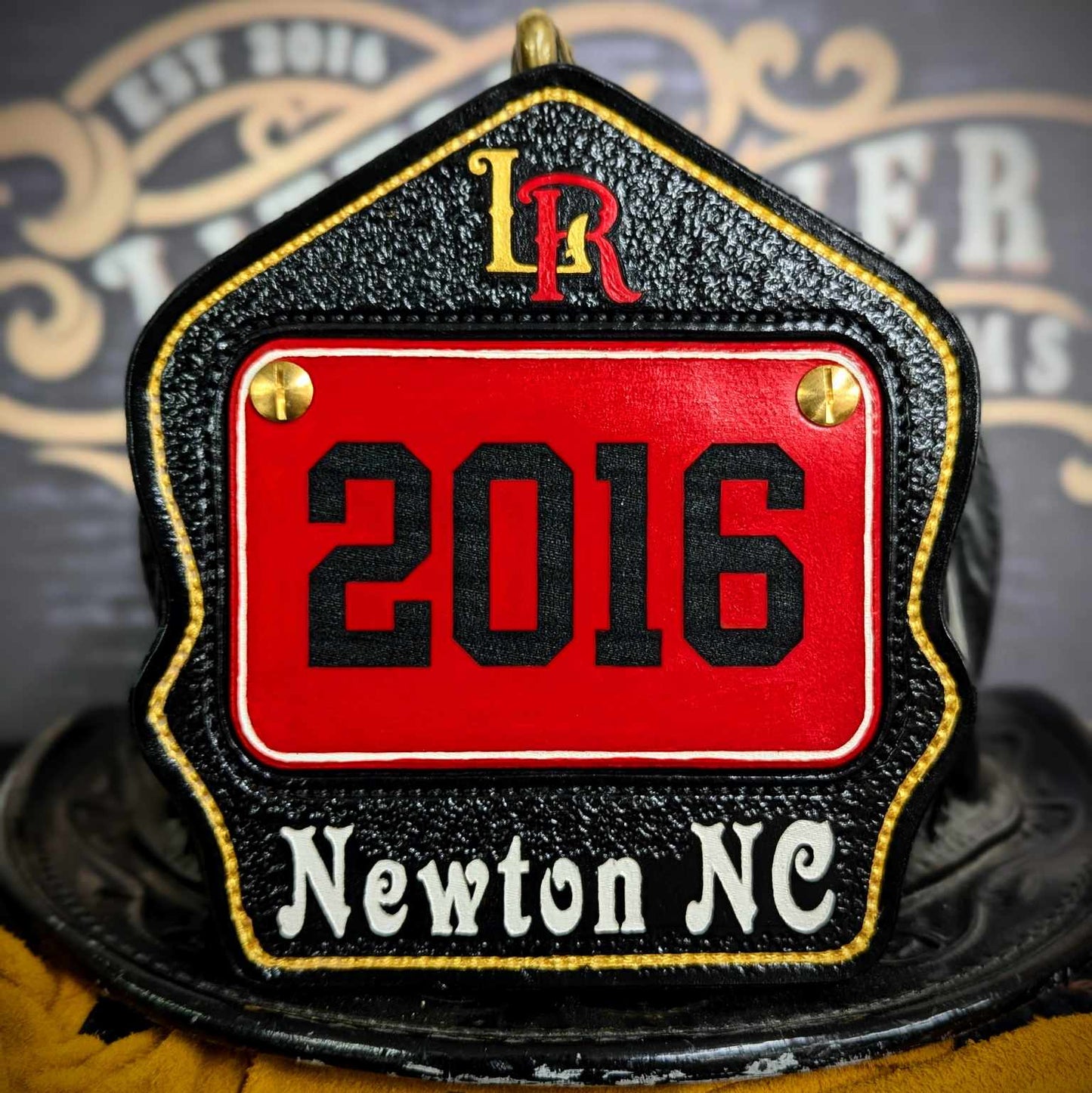 Custom Helmet Shield, Flag Helmet Shields, Firefighter Helmet Shield, Red Line Helmet Shield, Leather Fire Shields, Fire Helmet Fronts, Leather Fire Shields, Custom Leather Shields, Leather Helmet Fronts, Custom Leather Front, Passport shield, FDNY Passport shield, Custom passport 