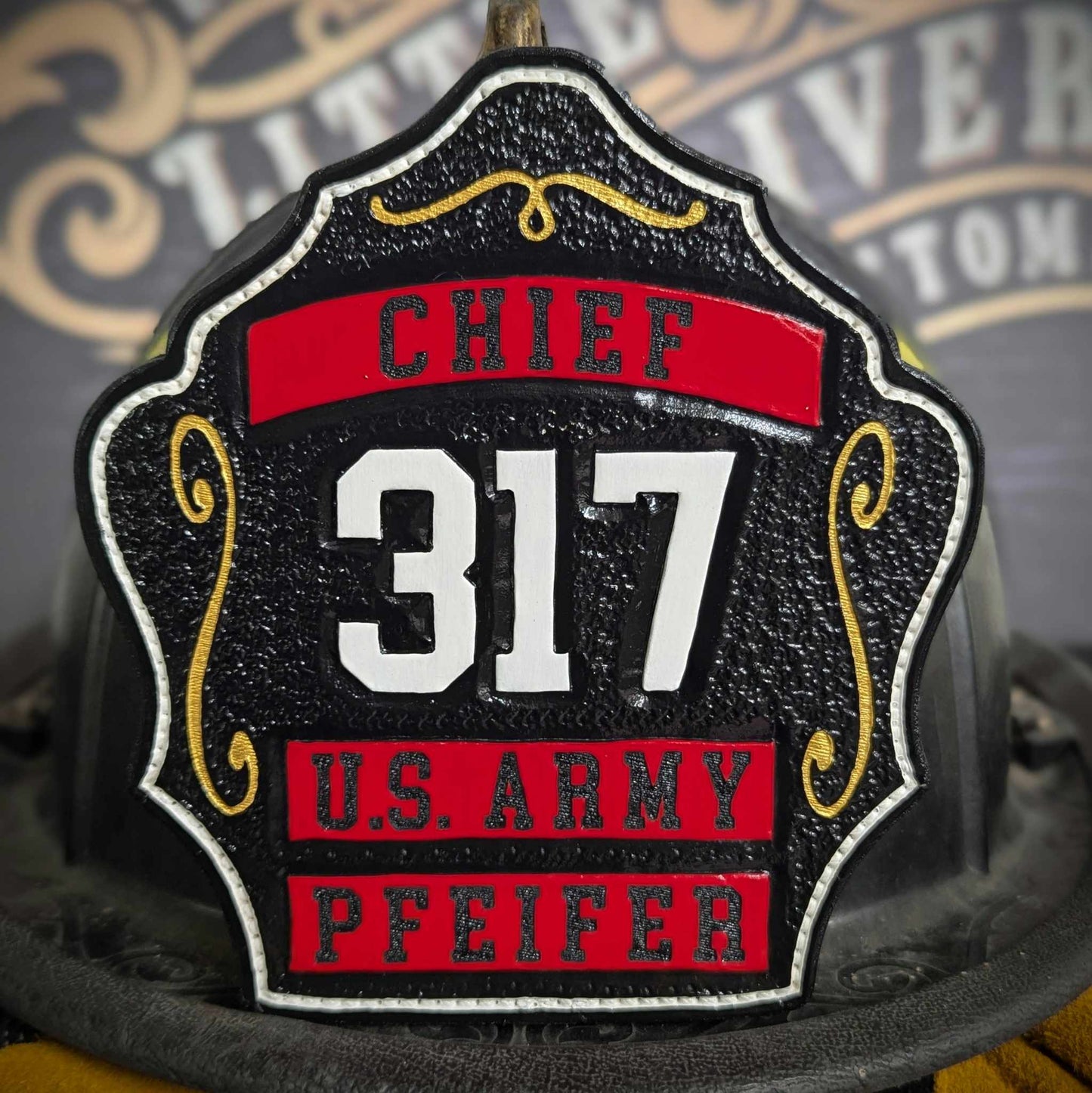 Custom Helmet Shield, Flag Helmet Shields, Firefighter Helmet Shield, Red Line Helmet Shield, Leather Fire Shields, Fire Helmet Fronts, Leather Fire Shields, Custom Leather Shields, Leather Helmet Fronts, Custom Leather Front, GB Shields