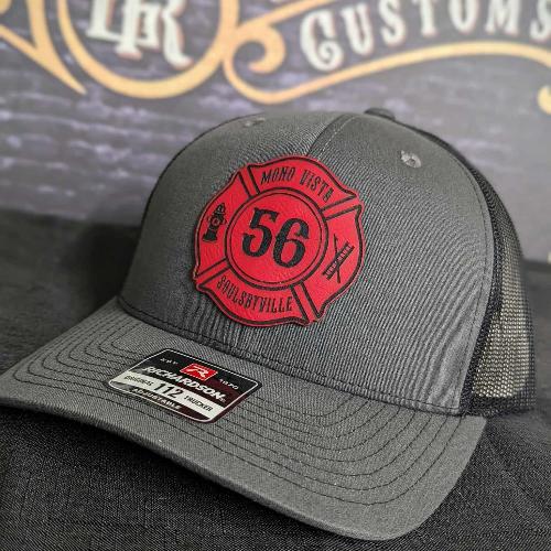 Custom Richardson hats, custom firefighter hat, first responder hats, custom leather patch hats, Custom firefighter hats, fireman gifts, Fire shield hat, Thin red line hats, Custom fire department hats, leather head, fire fighter hat, fireman hats