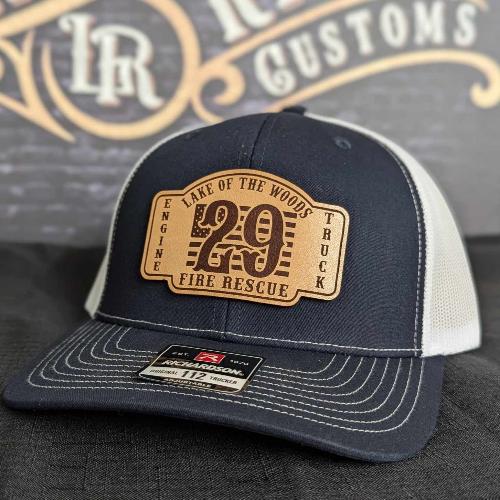 Custom Richardson hats, custom firefighter hat, first responder hats, custom leather patch hats, Custom firefighter hats, fireman gifts, Fire shield hat, Thin red line hats, Custom fire department hats, leather head, fire fighter hat, fireman hats