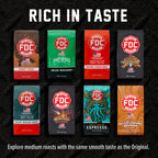 Fire Department Coffee roast selection displayed in the Black Cherry Bourbon Infused Coffee gallery