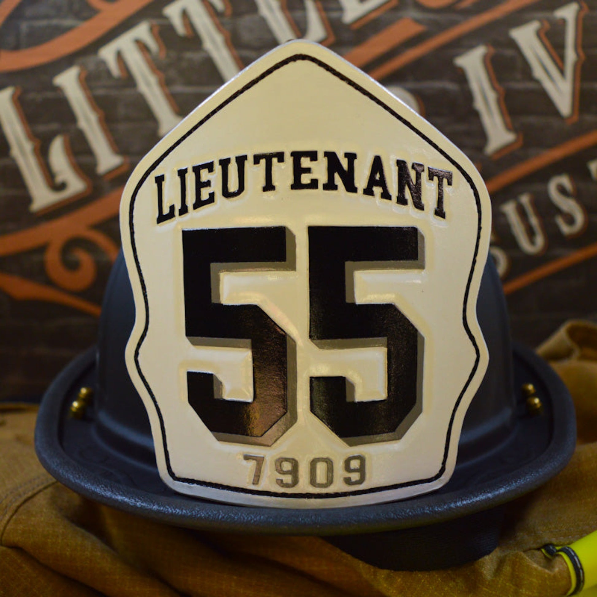 helmet ID shield – designed for clear firefighter identification