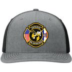 Advance Fire Department custom leather patch on Richardson hat