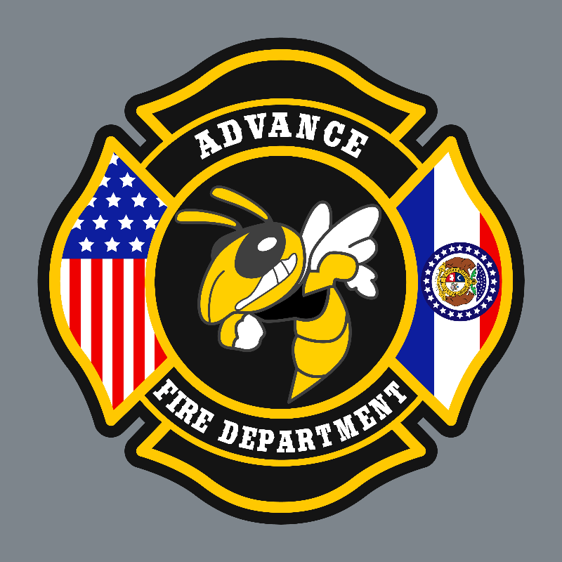 Advance Fire Department custom leather patch on Richardson hat